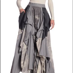 Cropped maxi skirt
